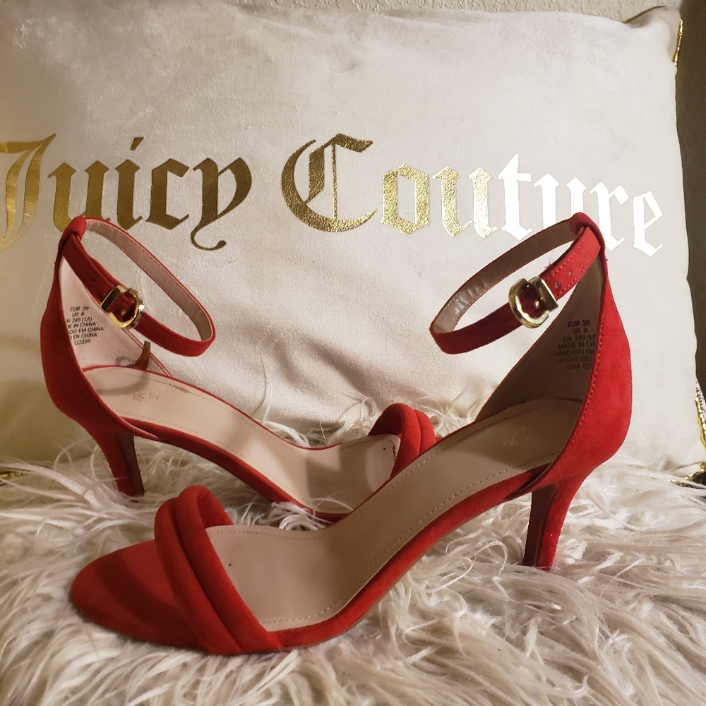 "H&M" Size 9, Red 2inch Heels